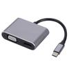 Type C To HDTV VGA 4K Adapter USB C Male To HDTV VGA Female Converter Cable 4K@30Hz Video Sound Sync for Laptop Tablets