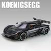 1/24 Koenigsegg Jesko Supercar Κράμα Die Cast Μοντέλο Παιχνιδιού Αυτοκινήτου Ήχος και Φως Pull Back Παιδικό Παιχνίδι Συλλεκτικά Δώρο Γενεθλίων