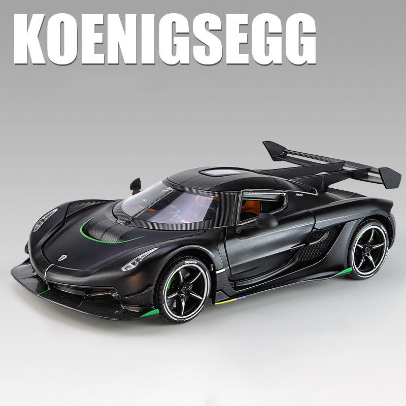 1/24 Koenigsegg Jesko Supercar Κράμα Die Cast Μοντέλο Παιχνιδιού Αυτοκινήτου Ήχος και Φως Pull Back Παιδικό Παιχνίδι Συλλεκτικά Δώρο Γενεθλίων
