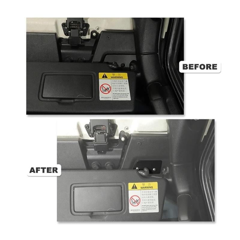 1Pair Sun Visors Clip Quick Repair Maintenance Refurbishment Package Aluminum Alloy Effortless Operation for JK Sunshade