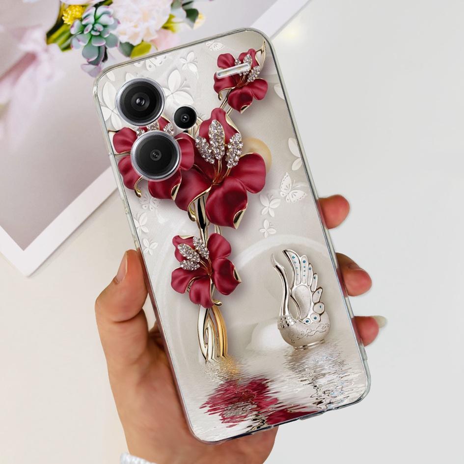 For Xiaomi Redmi Note 13 5G Case Luxury Marble Transparent Phone Cover For Redmi Note 13 Pro Plus Funda on Note 13 Pro 5G Bumper