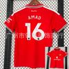 26/27 Manchester United Home Soccer Jersey Player Name Number Print Short Sleeve Football Shirt Unisex