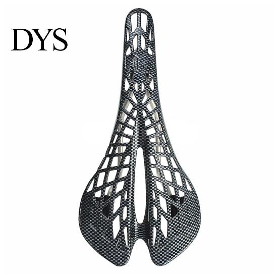 Bicycle Saddle Carbon Fiber Cushion Ergonomic Design Hollow Breathable Shock-absorbing Bike Seat Shock-Absorbing Road Equipment Stainless Steel