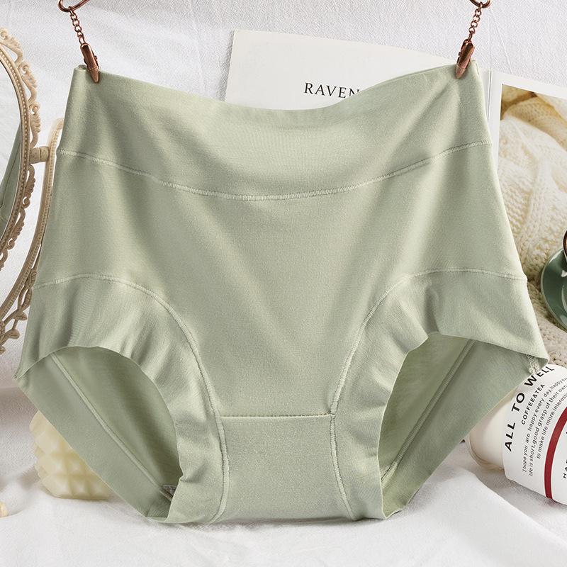 

Большой размер Женские весенние и осенние хлопковые трусы с низкой посадкой для женщин среднего возраста L зелёный