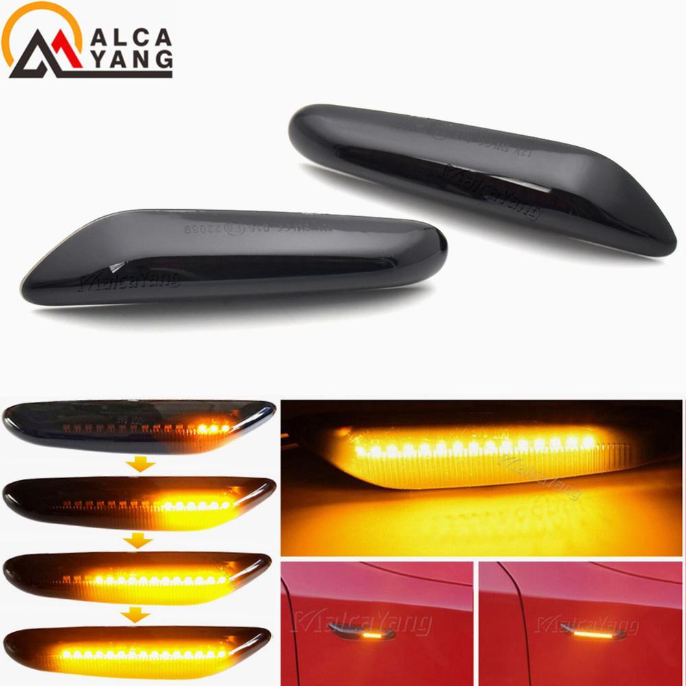 Sequential Flashing LED Turn Signal Side Marker Light for BMW E60 E61 E90 E91 E87 E81 E83 E84 E88 E92 E93 E82 E46 1 3 5 Series