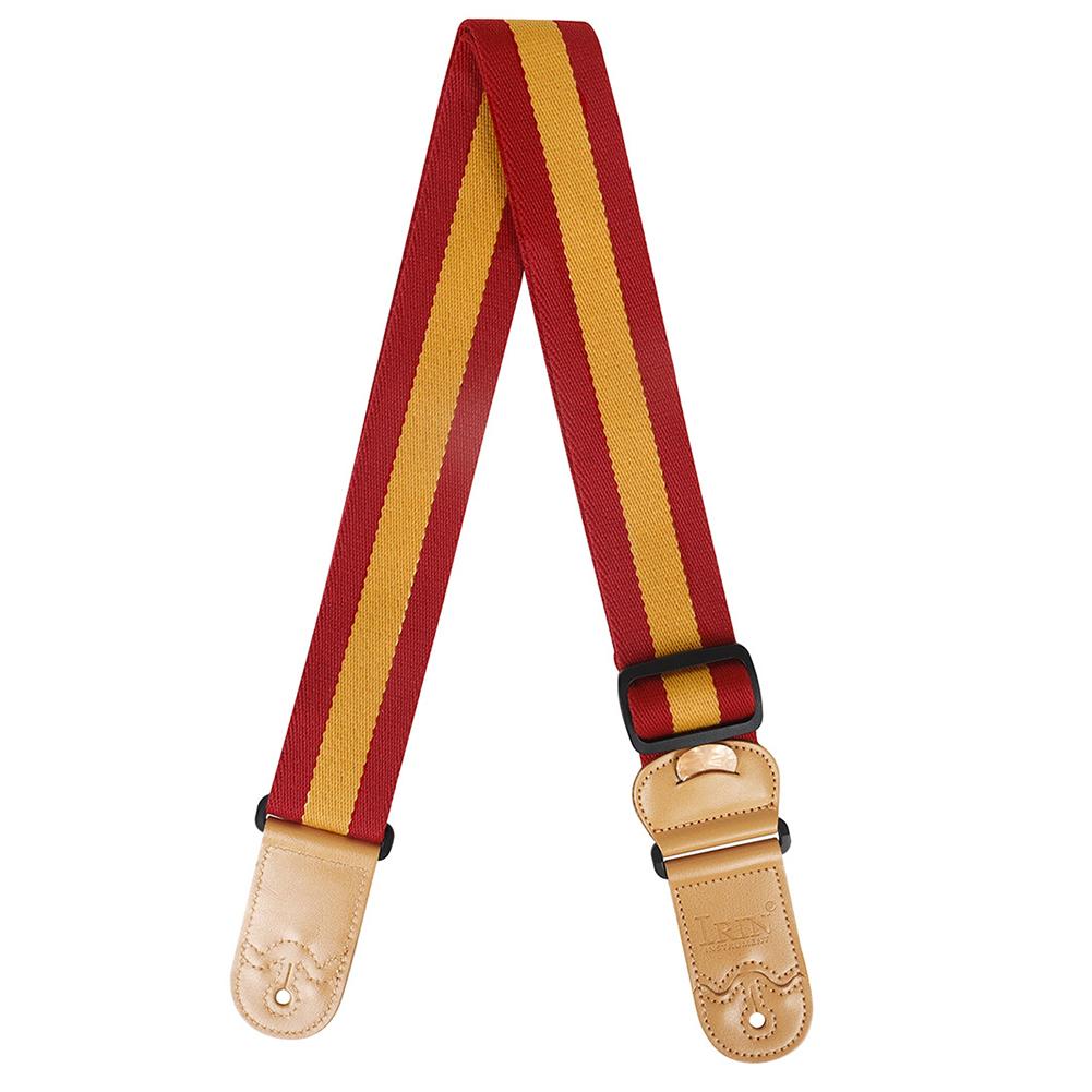 Colourful Stripe Belt with Guitar Picks and Pick Pocket Guitar Shoulder Strap for Acoustic Guitar Ukulele Bass Electric Guitar