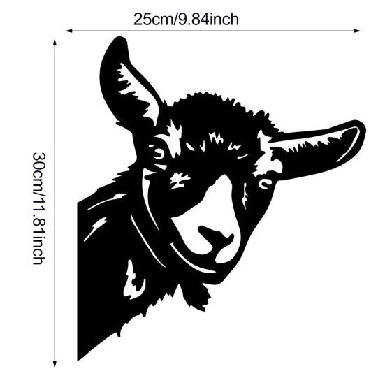 Peek-a-Boo Sasquatch Silhouette Sign Metal Garden Art Sign Weatherproof Coated Animal Sign Outdoor Decor for Trees Fences Lawns Patios