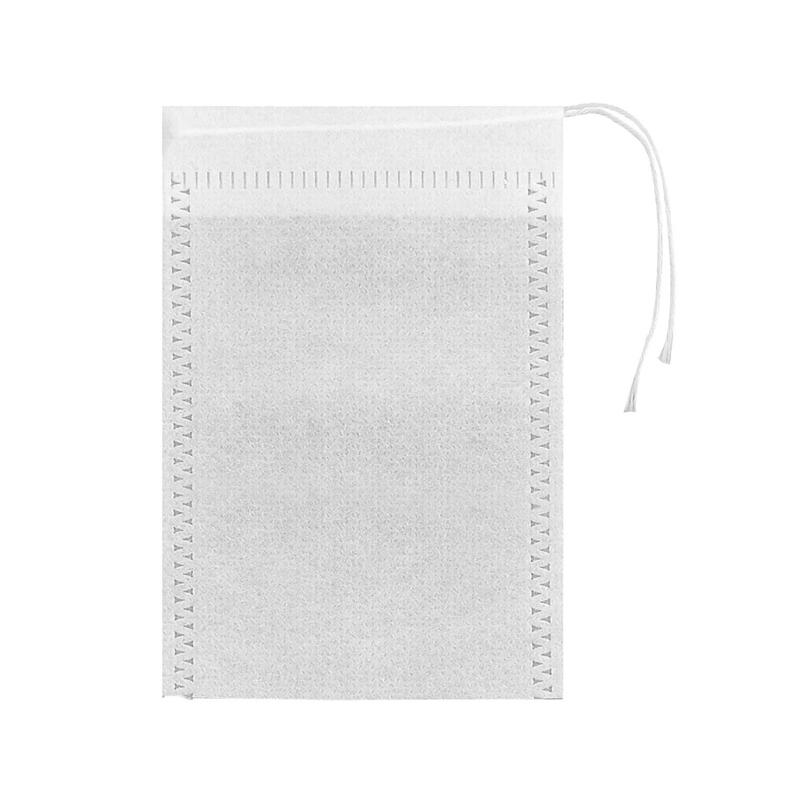 100PCS Disposable Tea Filter Bags Non-woven Fabric Tea Bag With Drawstring Kitchen Filter Paper For Coffee Herb Loose Tea