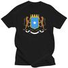 Lässiges Fitness-Unisex-T-Shirt Somalia Wappen T-Shirt Nationales Somalisches Emblem Tee