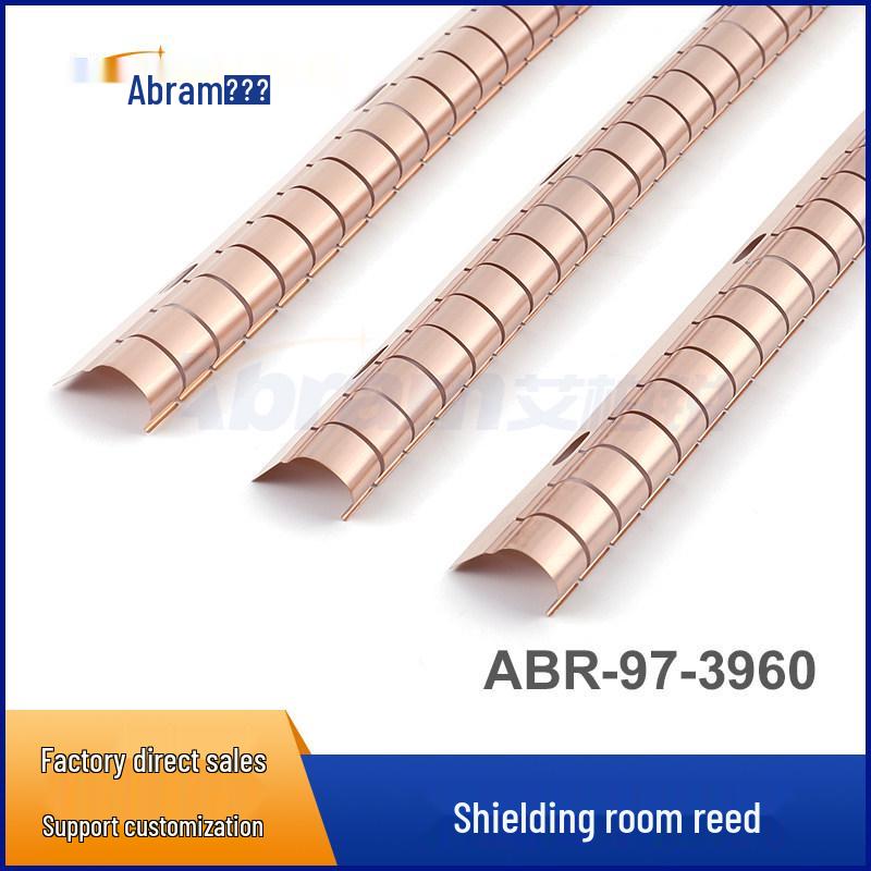 

Shield Door Special Reed Shielding Box with Beryllium Copper NMR Reed Rivet-Weld Pressure Strip Natural Finish 396MM