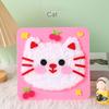 DIY Cartoon Tier Stickerei Puppen Kits Spaß Vliesstoff Einfädeln Nähbretter Kinder Kinder Handgemachte Bastelarbeiten Spielzeug Geschenke