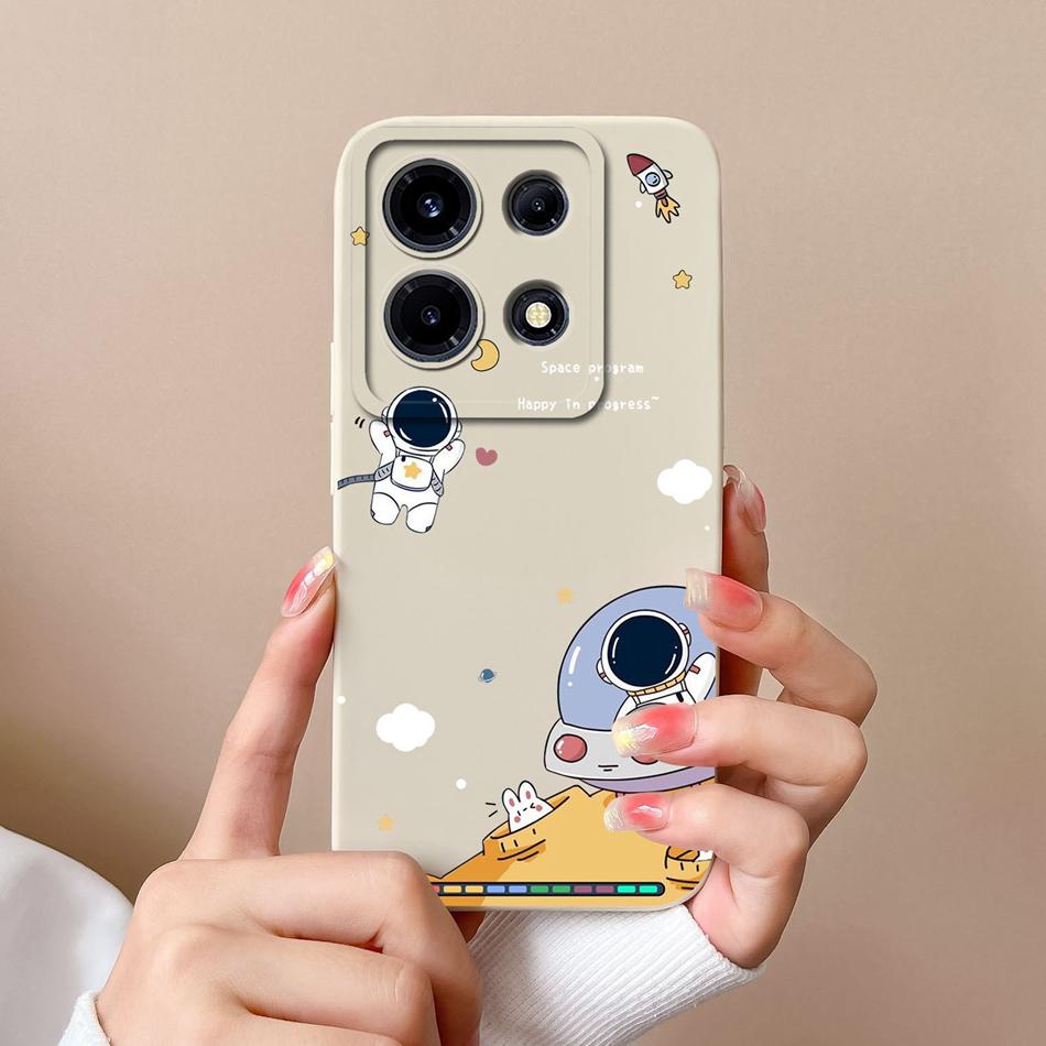 Case For Infinix Note 30 Pro Vip 30i Flower Soft Liquid Silicone Camera Lens Protection Back Cover For Infinix Note30 30 i Coque