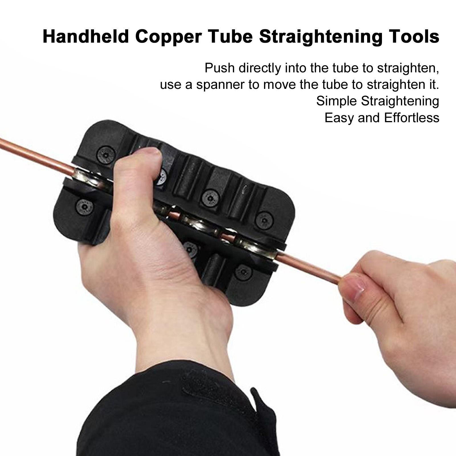 Tube Straightener Tubing Straightener Tubing Straightener 5/8in PVC and Aluminum Handheld Tube Straightening Tool for Industry nero