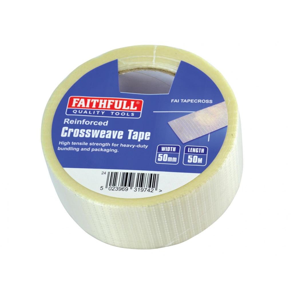 Faithfull Reinforced Crossweave Tape 50mm