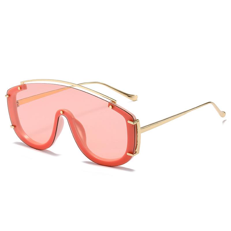 Oversized Frame Integrated Sunglasses for Men Women New Modern Fashion Eyewear UV400 Goggles Sun Glasses