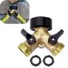 Garden Hose Splitter Heavy-Duty 2 Way Brass Y Female Connector