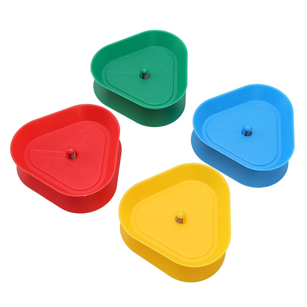 Triangle Shaped Cards Playing Holder 4 Colors Round Edge Spring Design Poker Holder for Adults Children