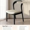 Solid Wood Vintage Modern Minimalist Dining Chair with Backrest for Home, Hotel, or Restaurant