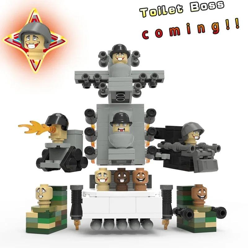 MOC Skibidi Toilet Stavebnice Pro Děti Titan Cameraman Speakerman Model Klasické Hračky Pro Kluky Narozeninové Vánoční Dárky