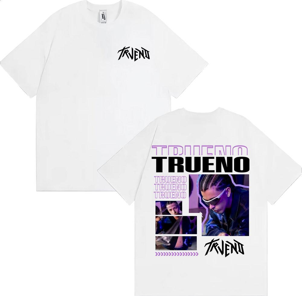 Rapper Trueno Mateo Palacios Tour 2026 Merch T-Shirts Unisex Mode Hip Hop Punk T-Shirt 100% Baumwolle Locker Übergröße T-Shirt
