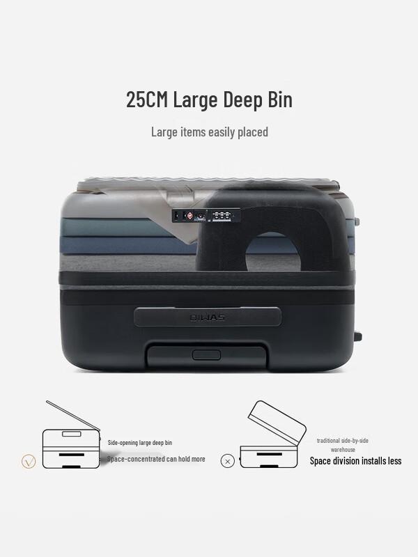 Aihuaishi Smooth Sailing 24-inch Side-Opening PC Hardside Spinner Luggage
