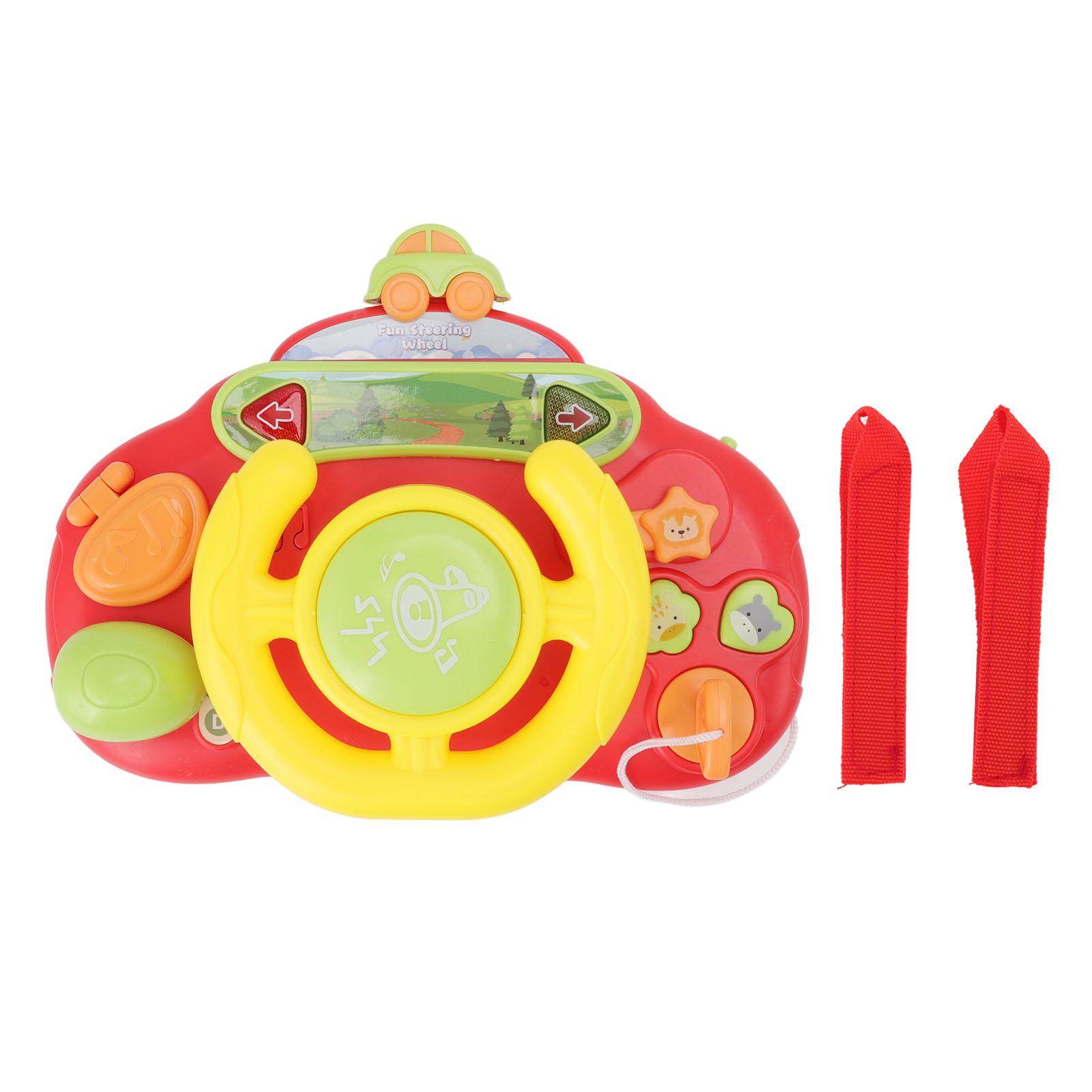 Simulation Steering Wheel Toy   Rotation Music Sound Educational Driving Wheel Toy