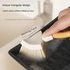 Collapsibles Triangular Cleaning Brush Stands Uprights Storage Multiple Surfaces Scrubber For Stove Sink Corner Cleaning