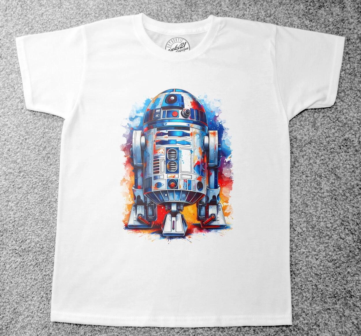 Звездные войны R2D2 001 Детские футболки 140
