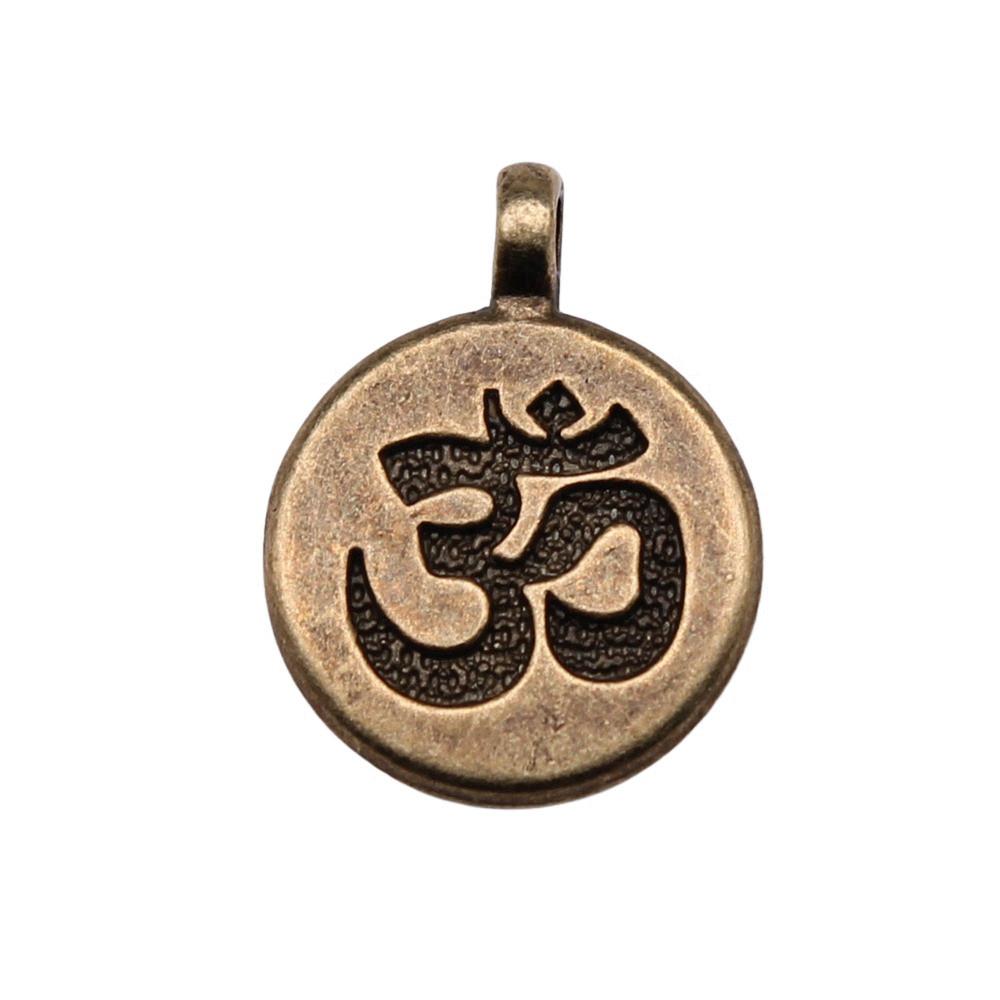 Om Lotus Charms Sports Pendants For Spiritual Yoga Themed Jewelry
