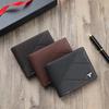 Men's Wallet Short Fashion Trend Simple Card Bag Zipper Driver's License Large Capacity Portable