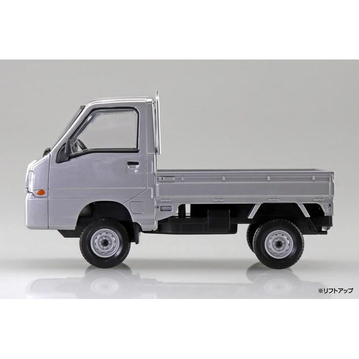 Aoshima 1/32 Hakura Snap Kit No.05-SS Subaru Sambar Truck Sterling Silver Metallic Color-Coded Plastic Model