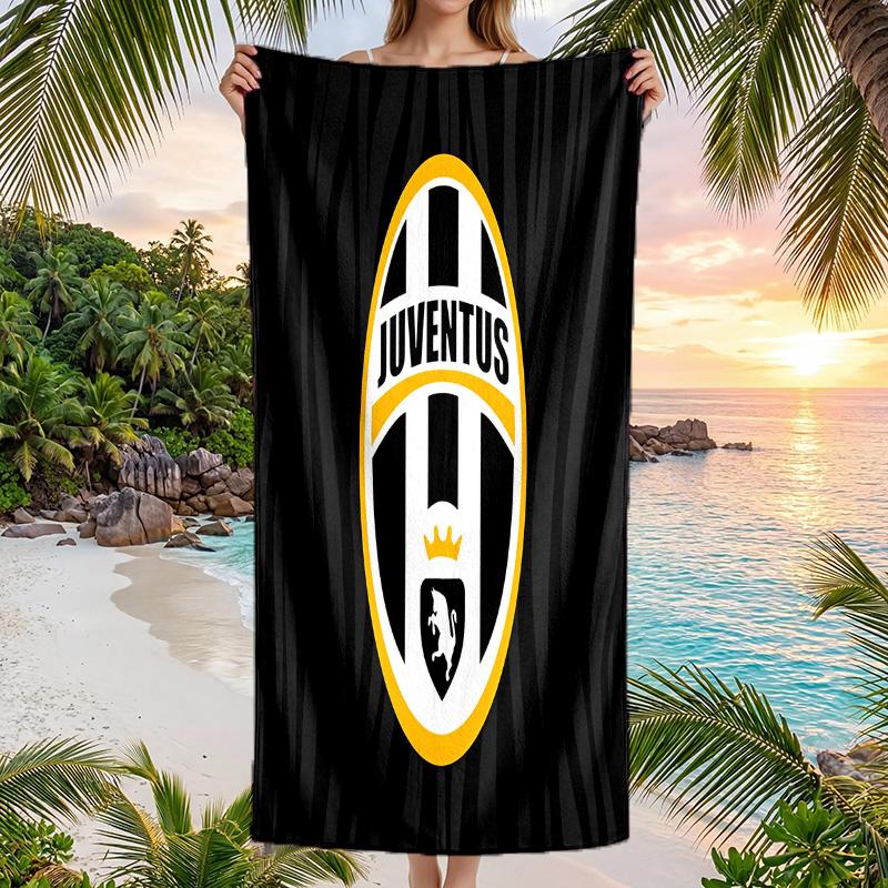 Telo da Spiaggia Juventus FC Morbido Microfibra Asciugatura Rapida Assorbente per Spiaggia Piscina Viaggio