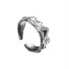 Adjustable Open Ring Couples Vintage Geometric Design Plated Romantic Matching Rings Men Women