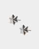 Core Brass Hexagram Earrings 925 Silver