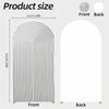 6.56FT Off-White Ripples Stripes Pattern Arch Backdrop Cover Backdrop for Birthday Party Banquet Wedding Baby Shower Decor