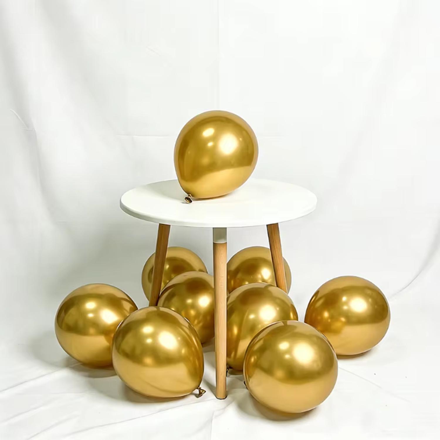 

5/10/12inch 20/50/100pcs metallic latex balloon set, suitable for weddings, birthdays, themed parties,family gatherings 20 pcs&5inch