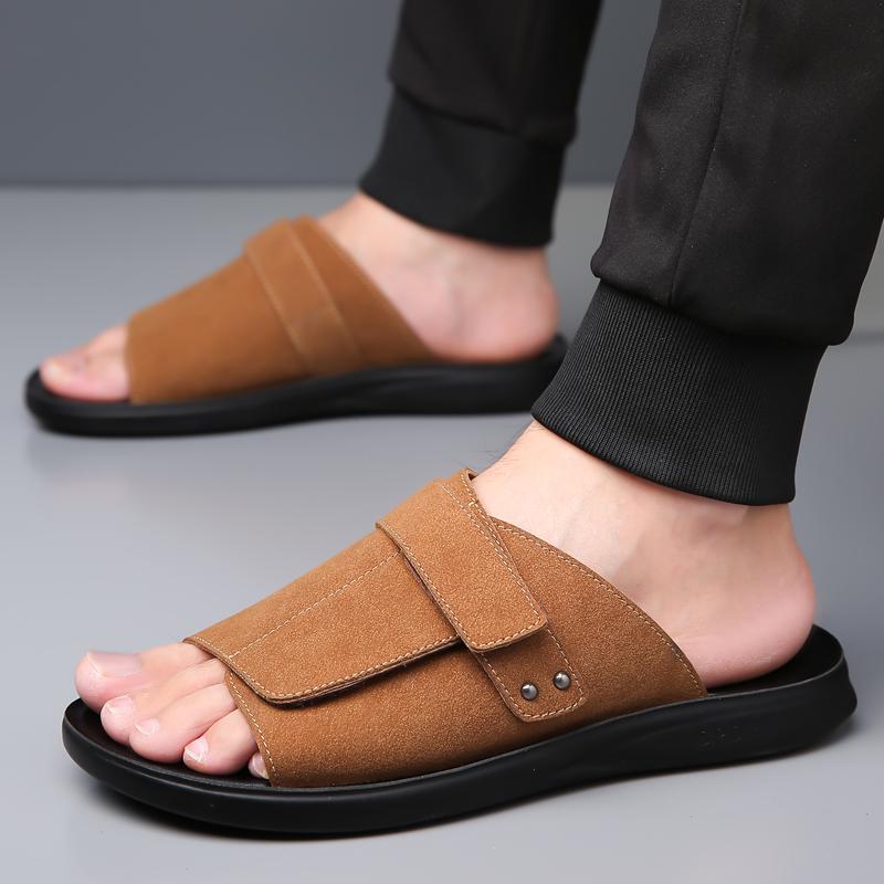 Summer Men Flip-flops Sandals Casual Lightweight Business Indoor Brand Slippers Outdoor Beach Shoes Men Sizes 38-48
