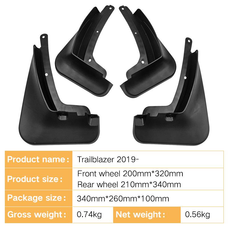 For Chevrolet 2019-2024 Trailblazer Automotive Tire Fender Leather