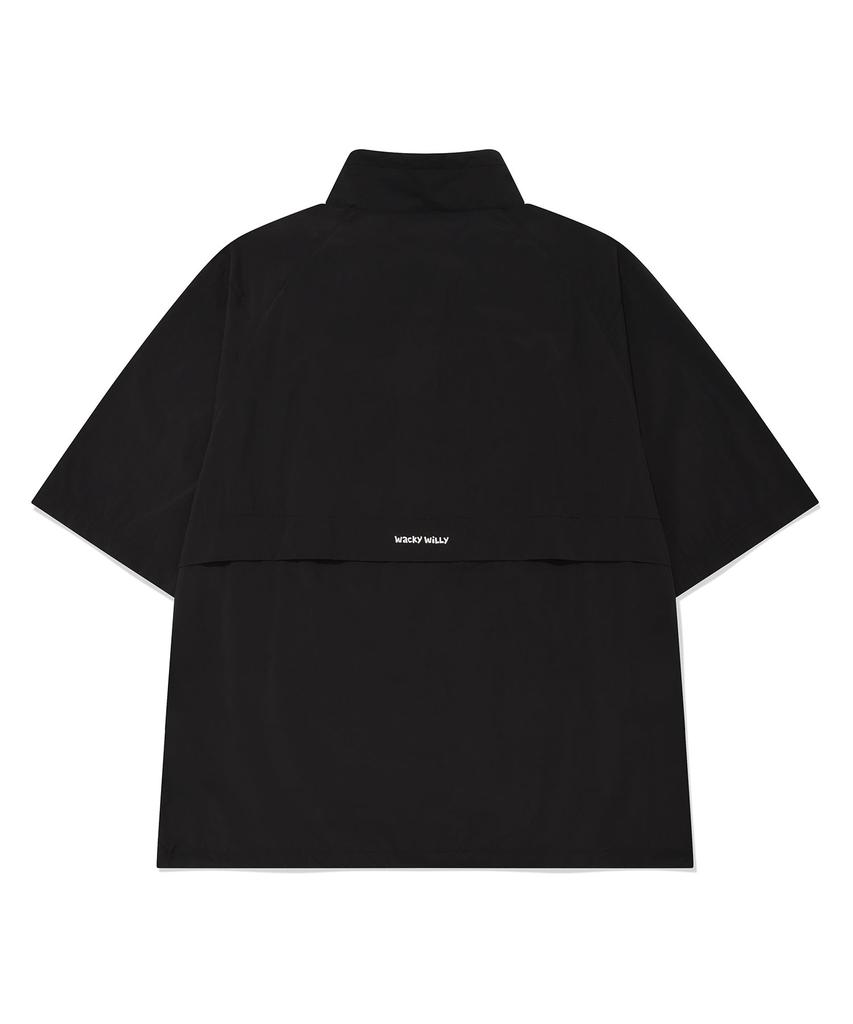 Wacky Willy Half Sleeve Anorak Jumper Black
