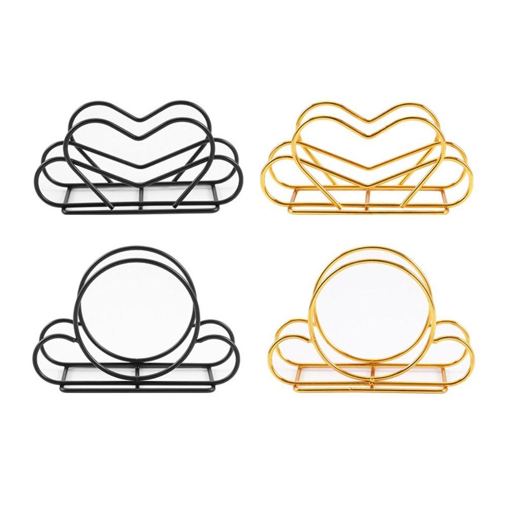 Creative Metal Napkin Holder Elegant Decorative Paper Dispenser Durable Napkin Organizer for Kitchen Dining Table