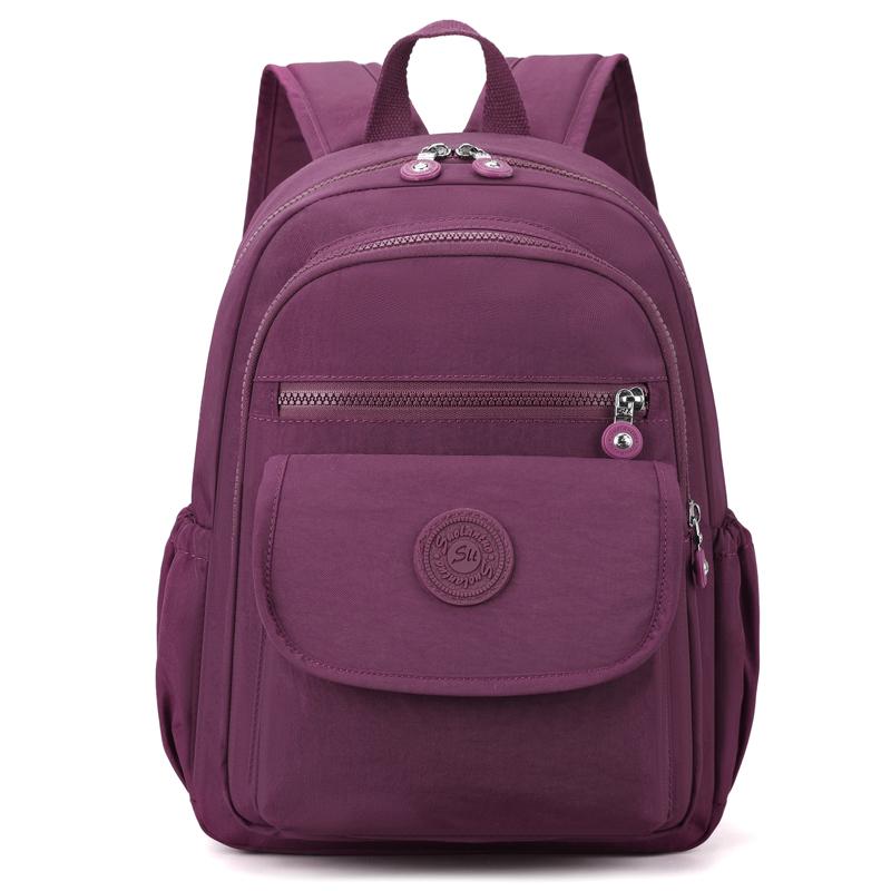 Lightweight Small Canvas Backpack for Middle-aged and Elderly Women