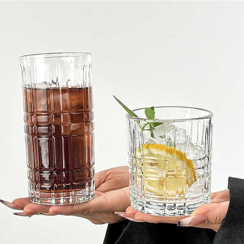 300ml/380ml Exquisite Foreign Wine Glass Elegant Whiskey Glass Transparent Cocktail Glass Party Fashion Colin Cup Wine Utensils