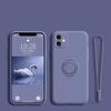 Per Samsung S24 Ultra Custodia per telefono con supporto ad anello in silicone liquido Per Galaxy S23 Plus S22 S21 FE Custodia con protezione per obiettivo della fotocamera Laccetto