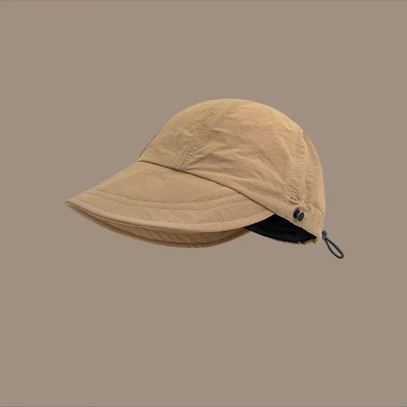 Small face cover cap quick-drying sun hat for men and women wide brim plain basin hat fisherman hat tide