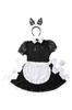Clearstone GLOWHOLIC Cosplay Halloween Bunny Maid M Black Women's