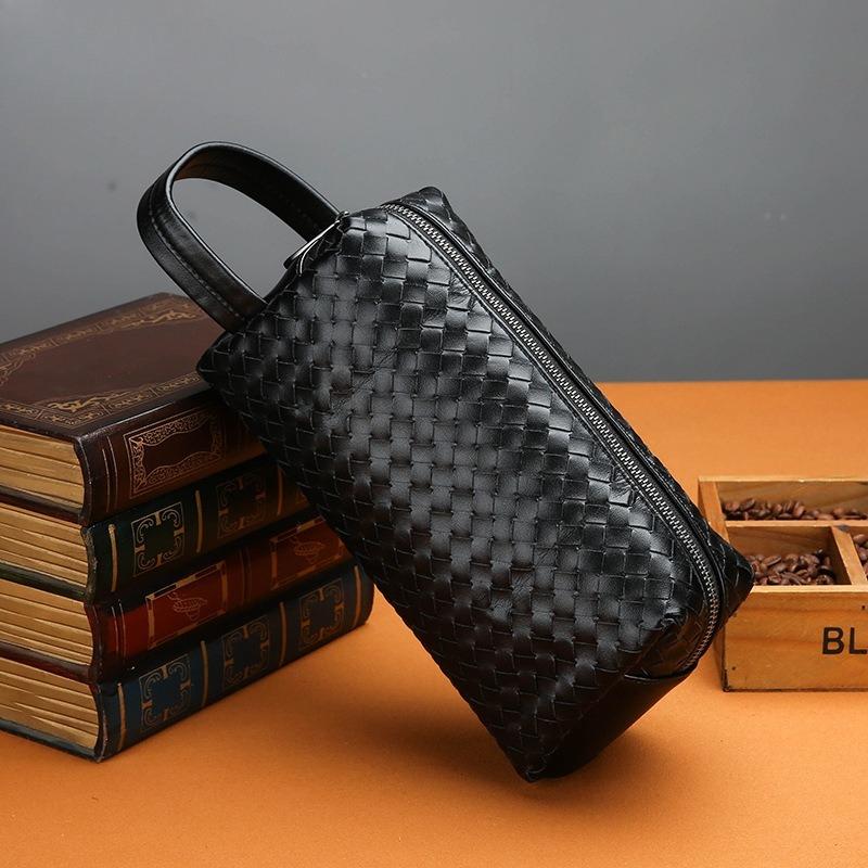 Knitted Men's Handbag Korean Style Fashion Clutch Circumcision Large Capacity Men's Handbag