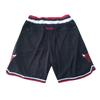 Retro Embroidered Drawstring Cropped Basketball Shorts Training Shorts