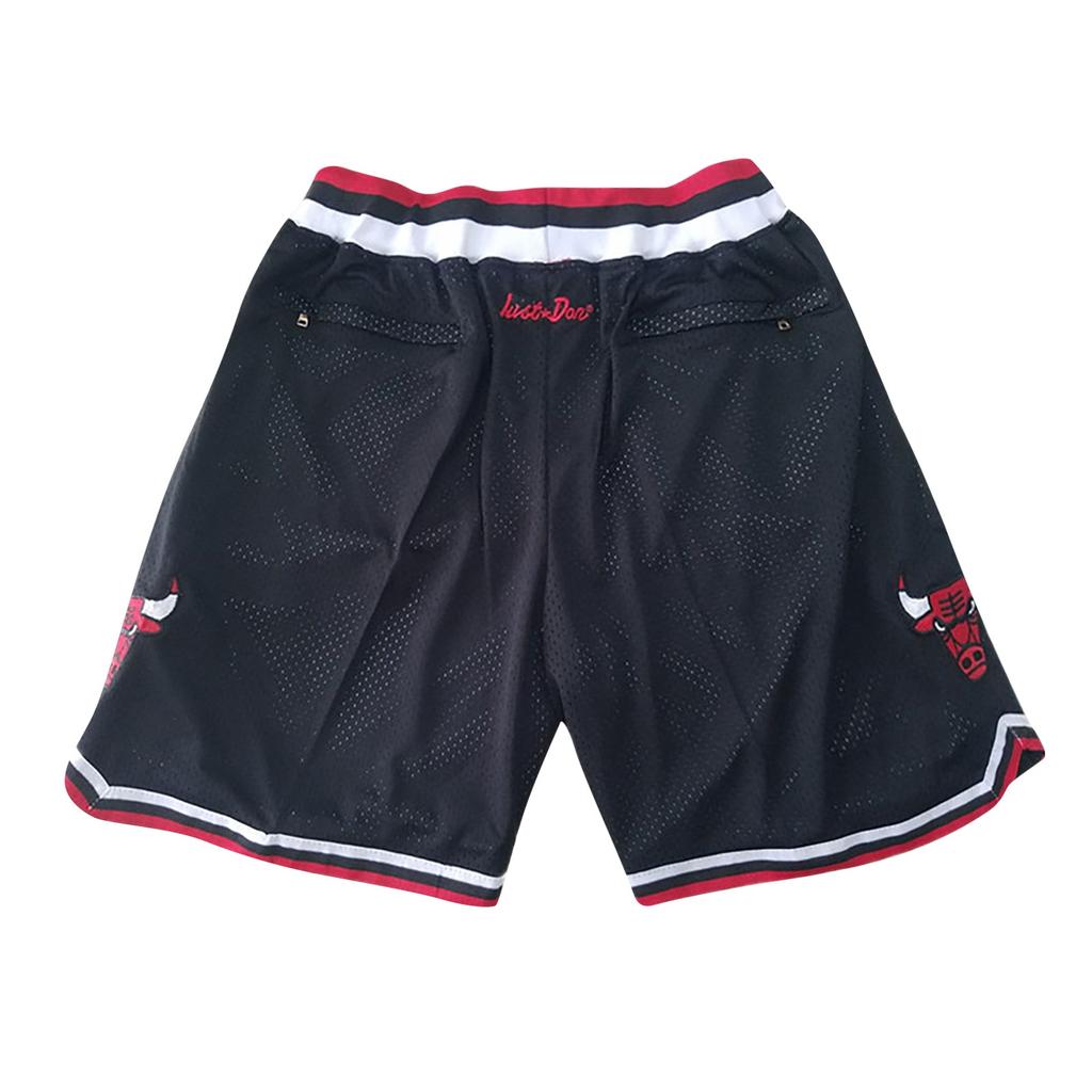 Retro Embroidered Drawstring Cropped Basketball Shorts Training Shorts