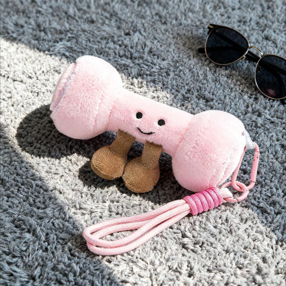 Činka Kettlebell Činka Kotouč Plyšový Plněný Sáček Klíčenka Hračka Roztomilá Měkká Panenka Kawaii Kluci Dívky Děti Dekorace Batohu Dárky