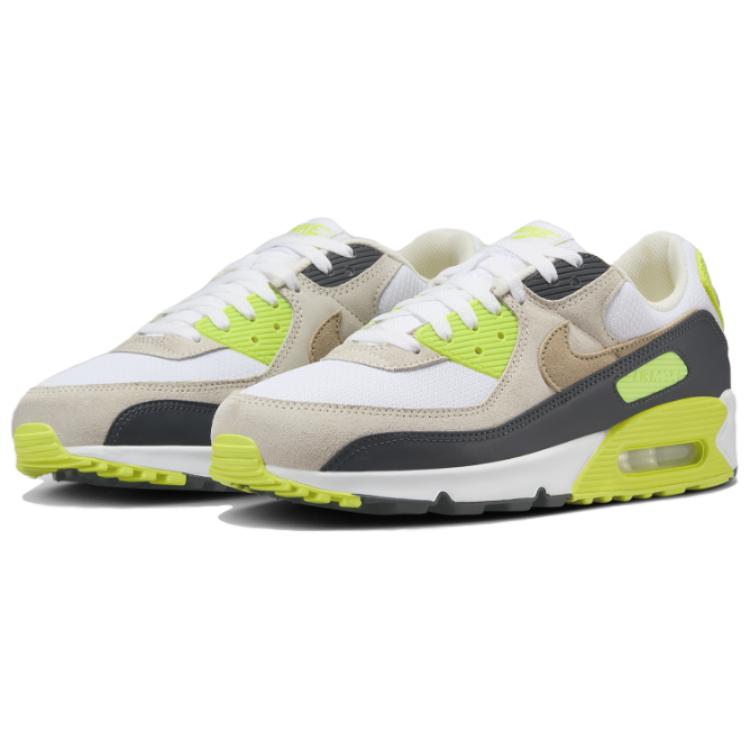 Nike Tênis Masculino Air Max 90 Cyber Verde Branco Cinza Escuro DM0029-107